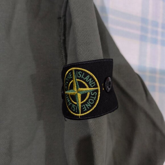 Stone Island Green Crew Neck Sweatshirt - Picture 3 of 7